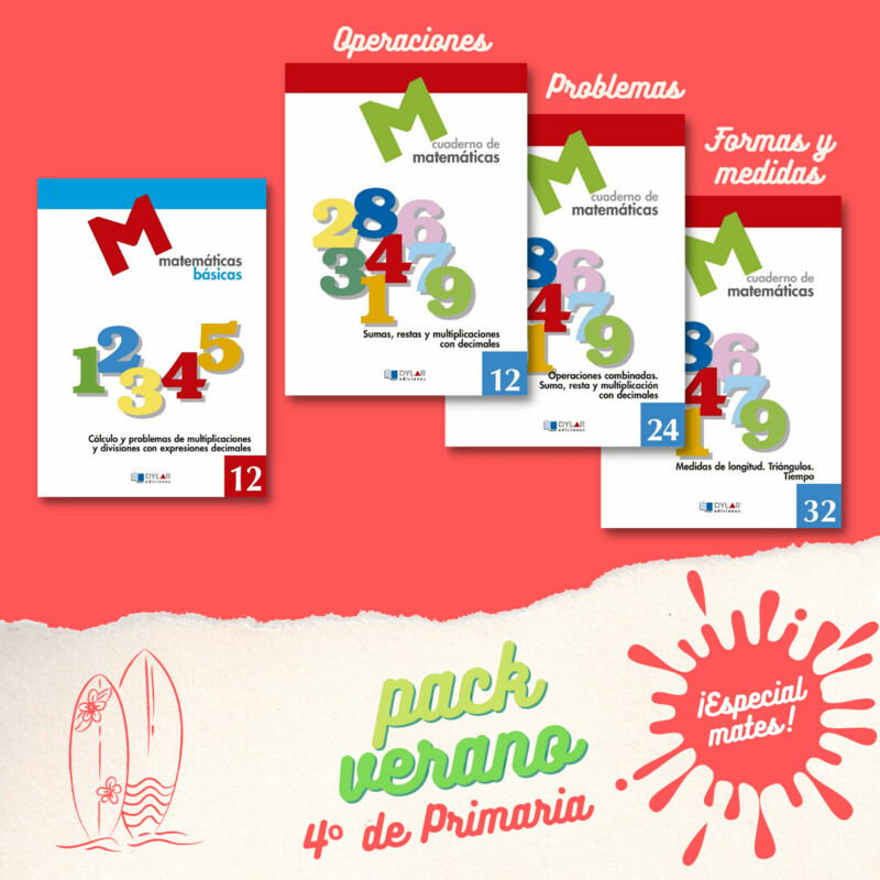 Pack especial matemáticas - 4º curso