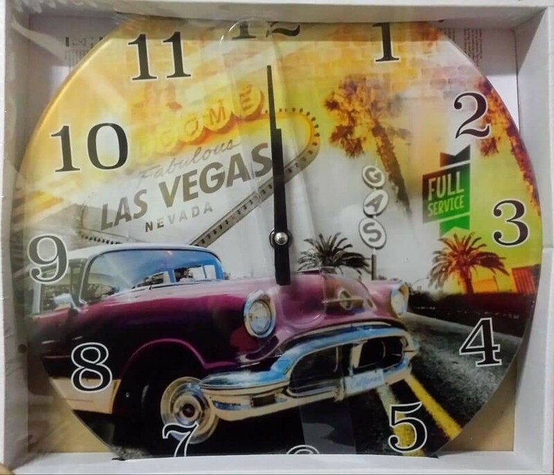 Horloge garage buick mauve