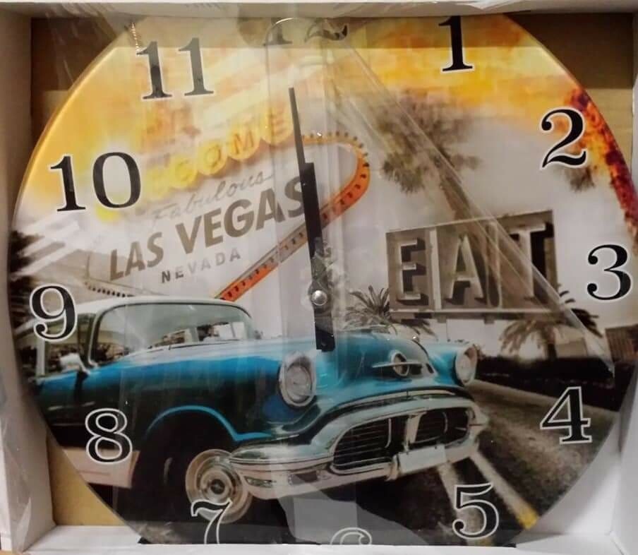 Horloge garage buick  bleu