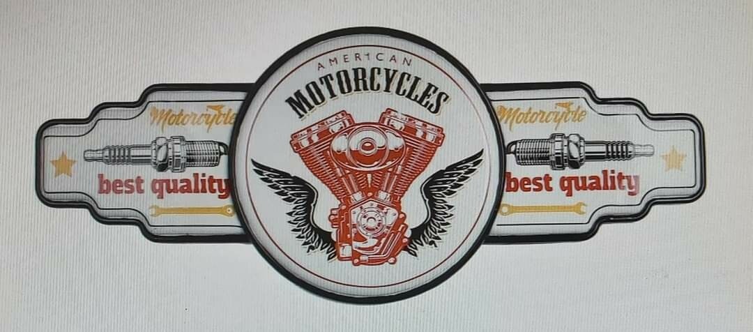 Enseigne non lumineuse motorcycle