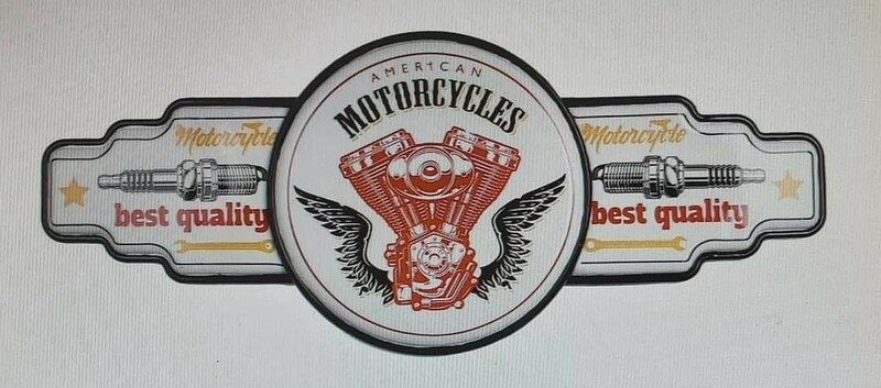 Enseigne non lumineuse motorcycle