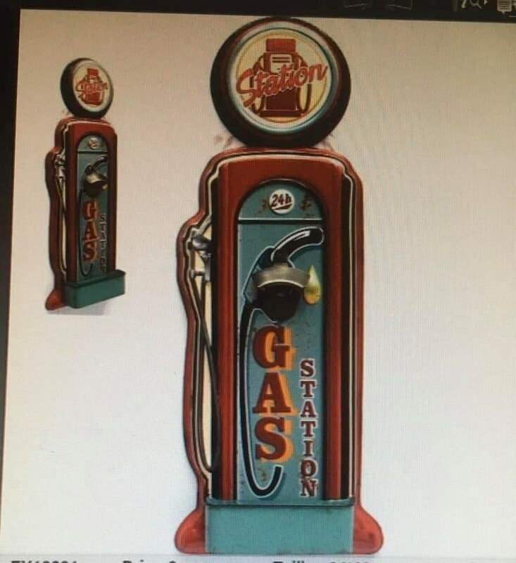 Décapsuleur garage forme pompe gas station