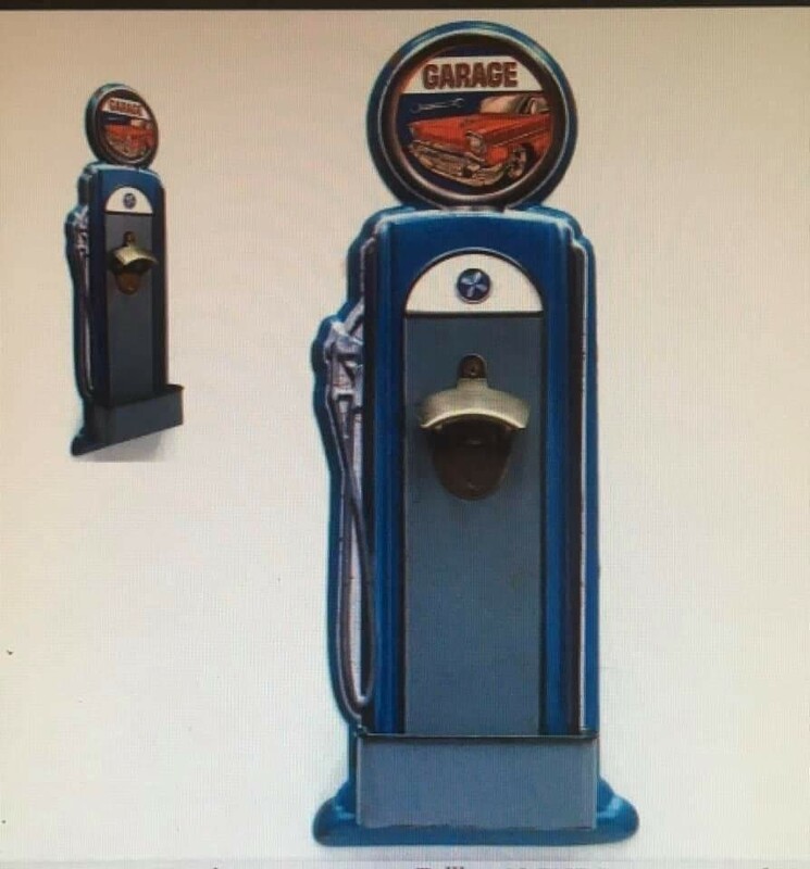 Décapsuleur bleu garage forme pompe