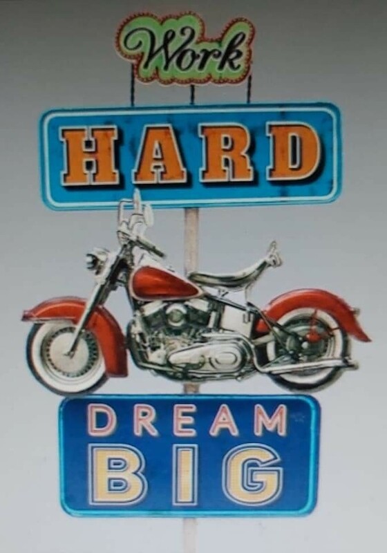 moto rouge (Harley Davidson)