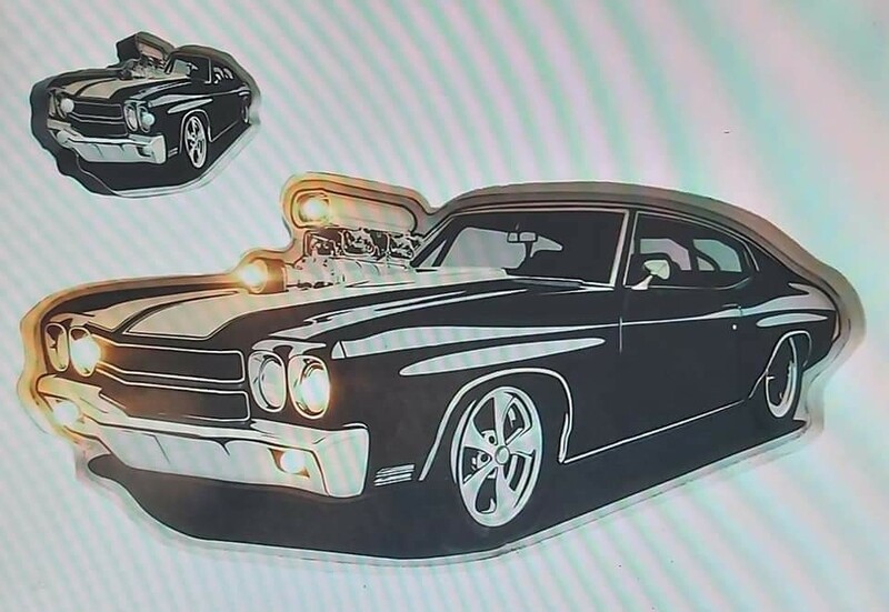 garage voiture dodge charger noir