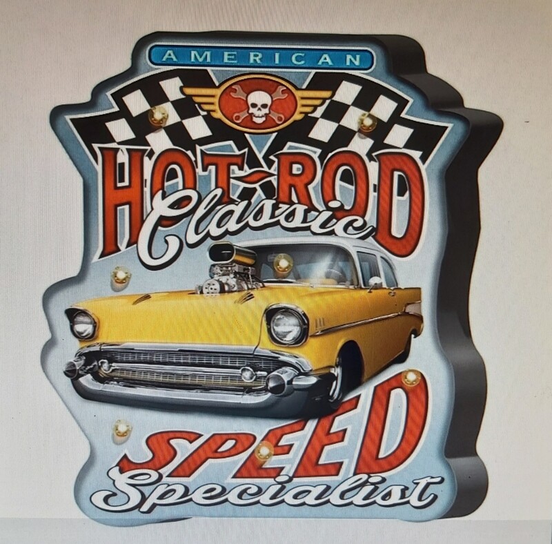garage voiture Buick hot rod  &quot; SUR COMMANDE &quot;