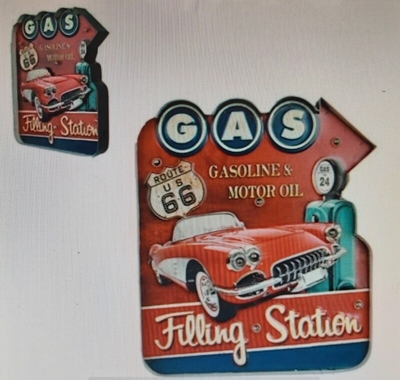 garage voiture chevrolet gasoline et oil &quot;SUR COMMANDE &quot;