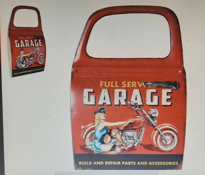 Portière garage moto