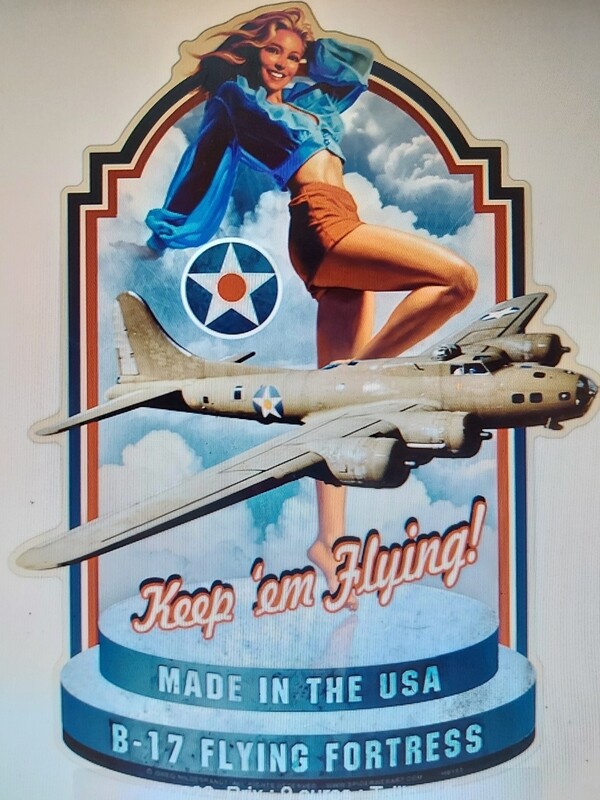 avion militaire B17 pin&#39;up