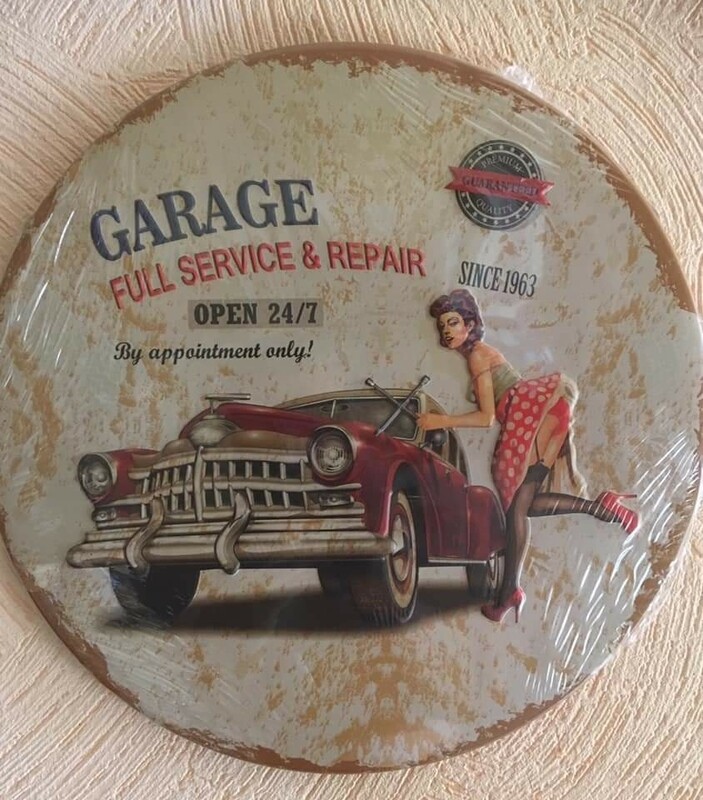garage voiture pin&#39;up 1963