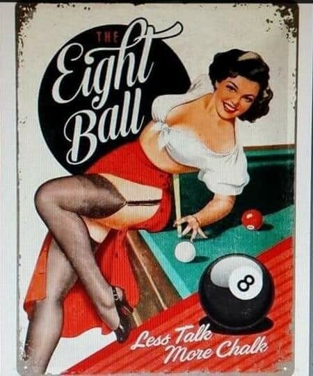 pin&#39;up billard eight ball sport 