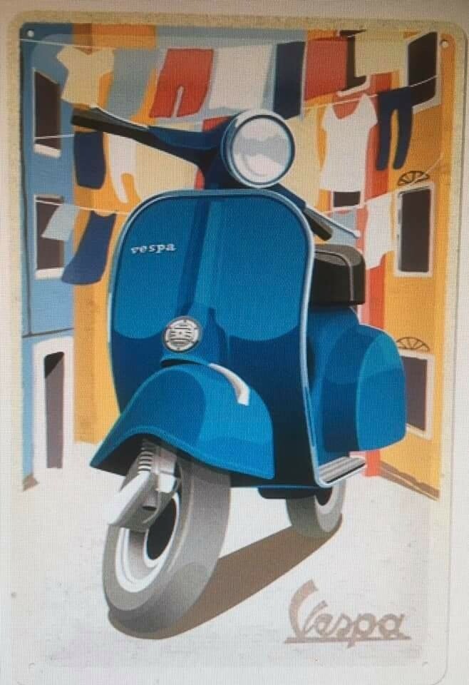 vespa bleu