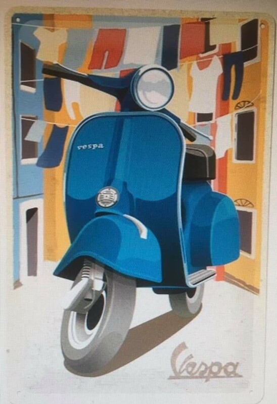 vespa bleu