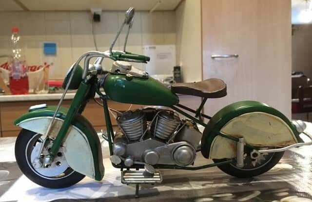 Moto verte (harley-davidson)