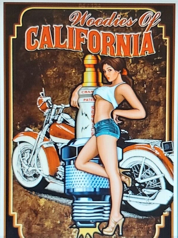 moto pin&#39;up bougie californie (harley davidson)