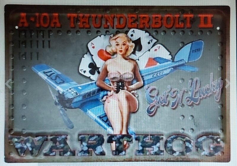 avion militaire pin&#39;up A-10A THUNDERBOLT II