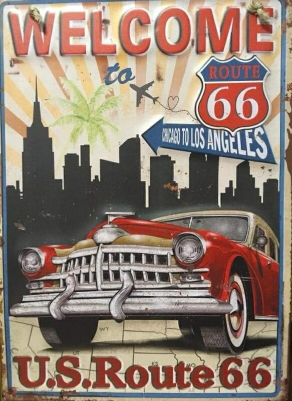 welcome voiture u.s. RT66 chicago a los angeles