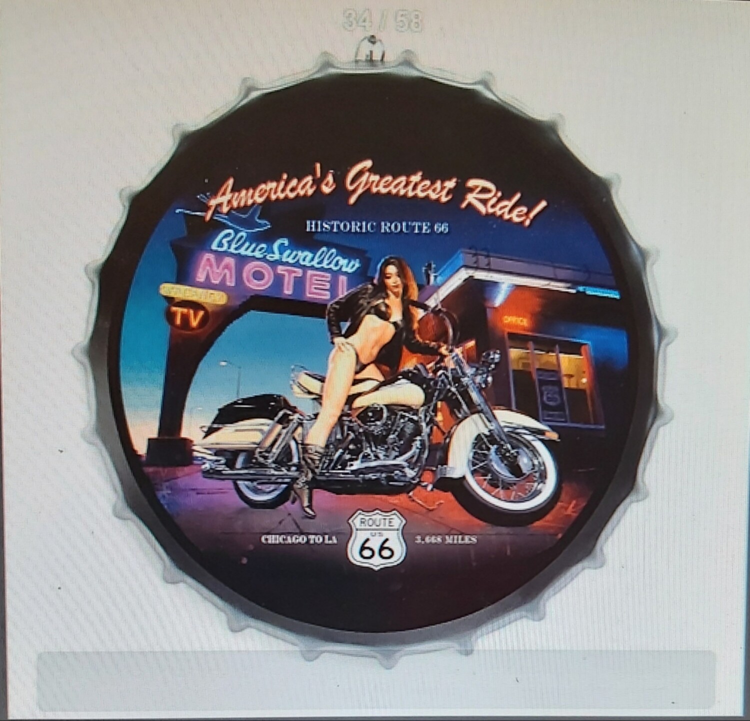 Capsule garage moto (Harley Davidson) RT66 motel