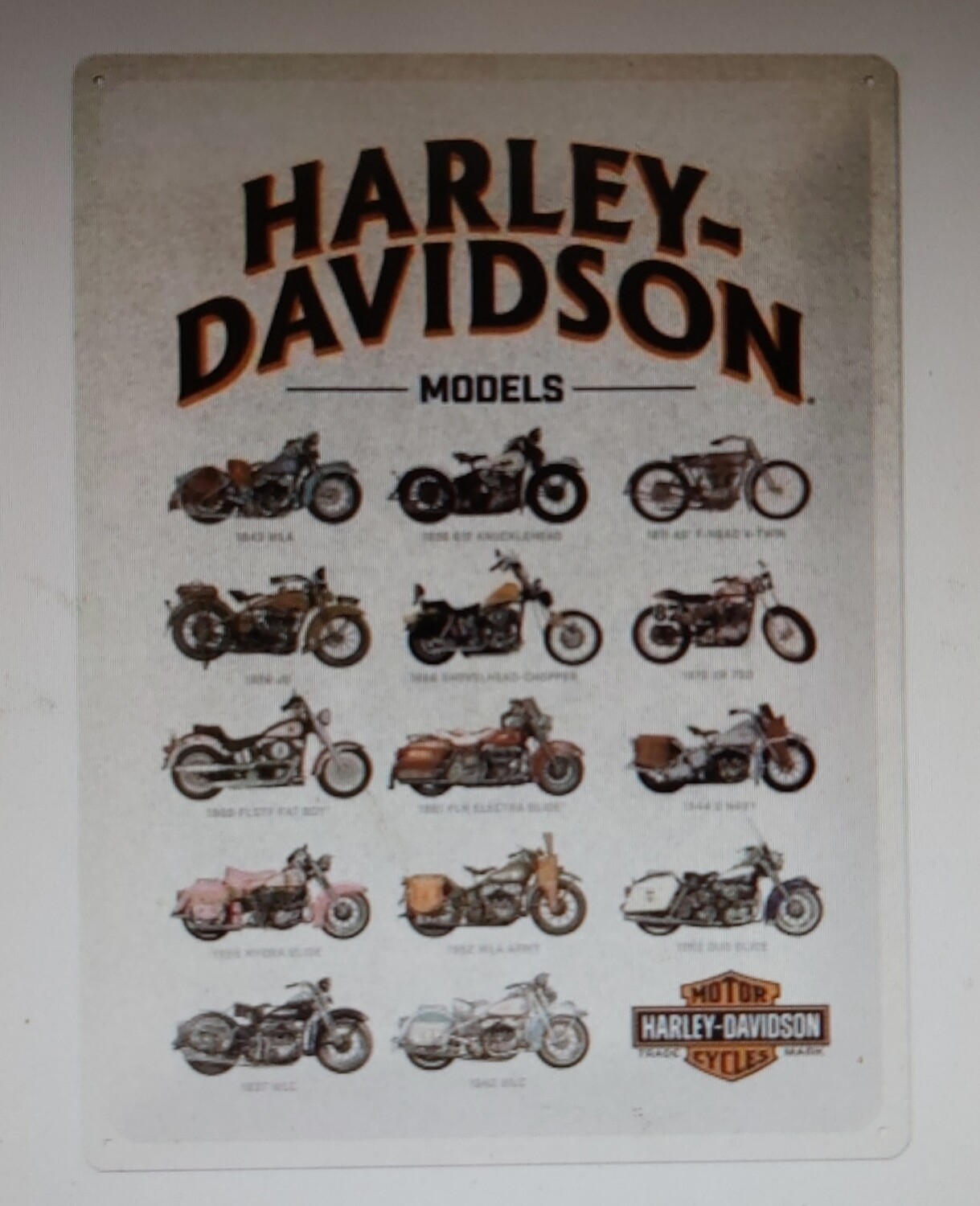 Harley Davidson modèles
