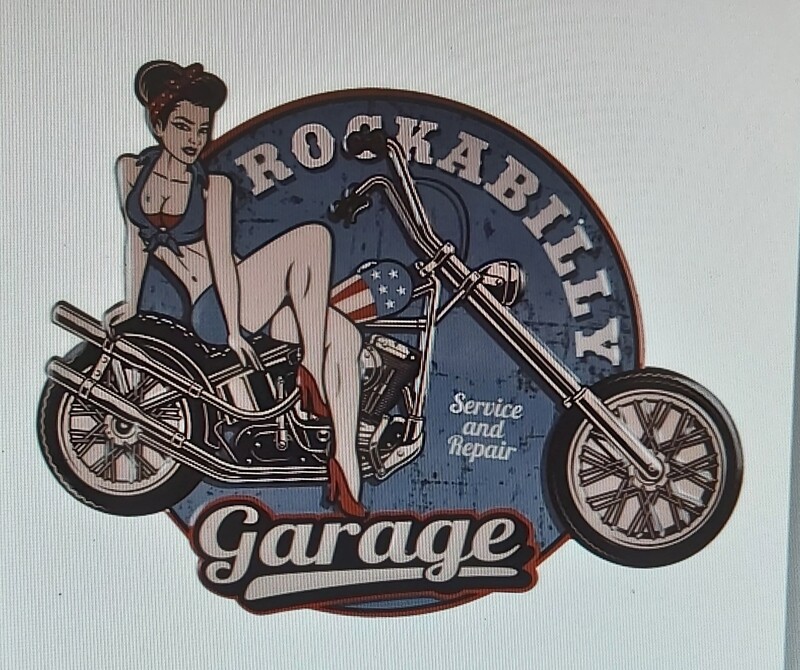 Garage moto rockabilly