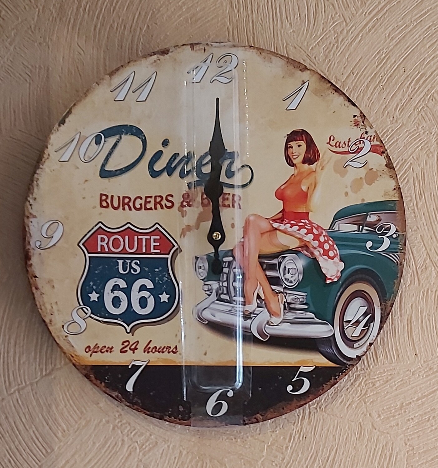 Horloge RT66 diner