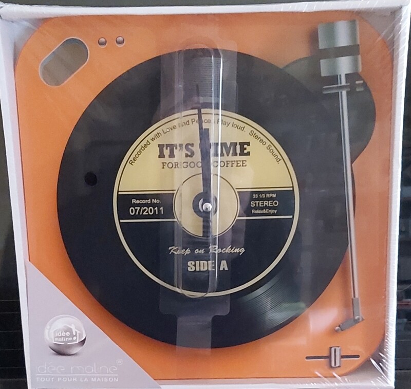 Horloge tourne disque