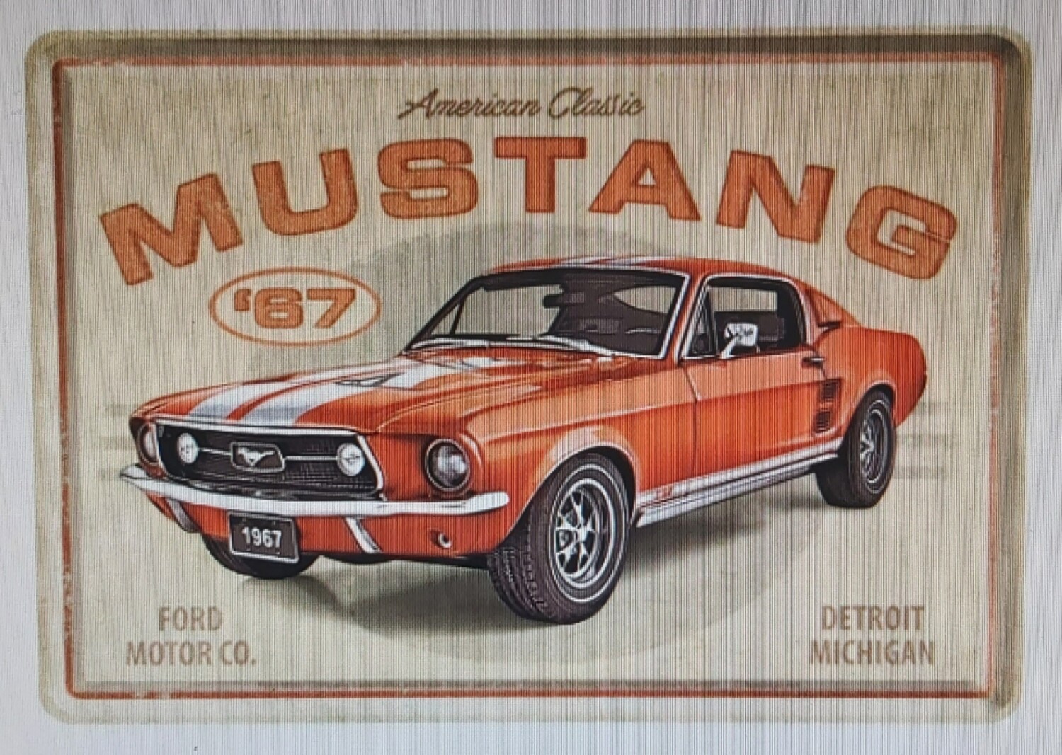 Carte licence Mustang