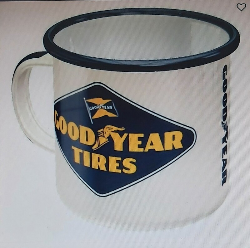 Mug émaillée licence Goodyear