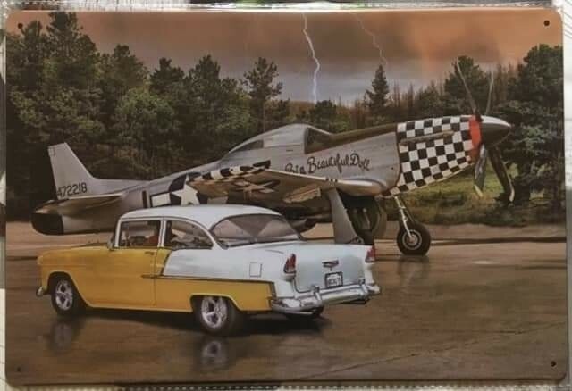 Plaque avion-voiture