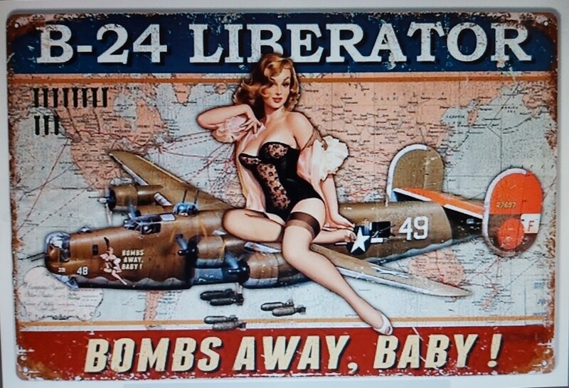 Plaque avion B-24 liberator