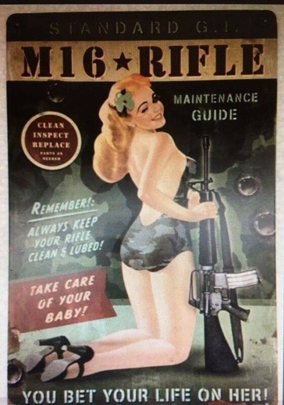 Plaque M16 rifle 