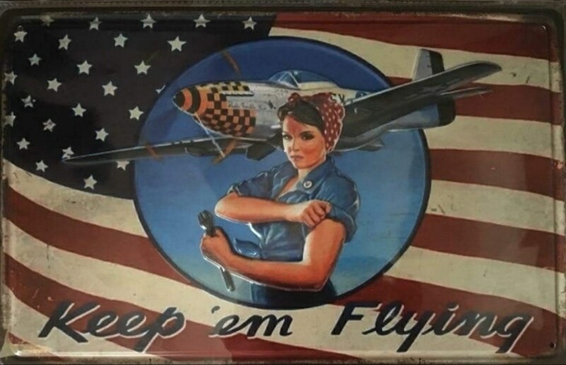 Plaque pin&#39;up armée