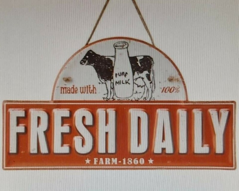 Plaque vache 100% lait