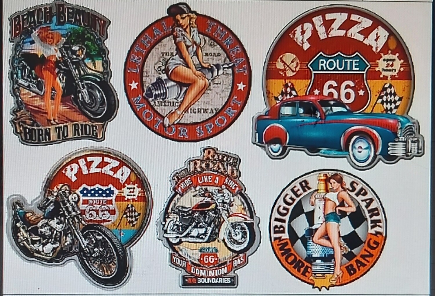 Magnette en résine et bois USA