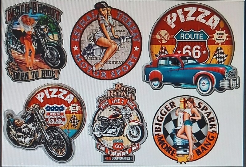 Magnette en résine et bois USA