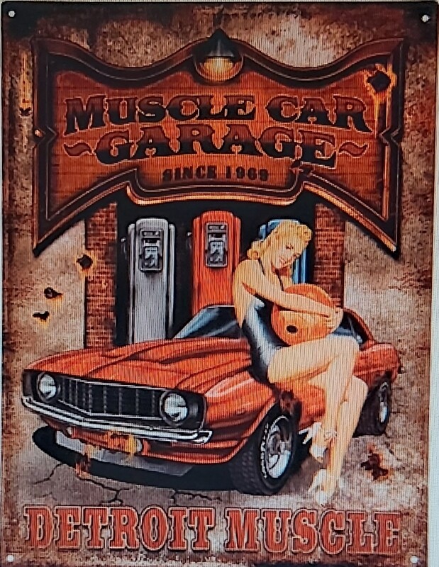 Muscle car garage