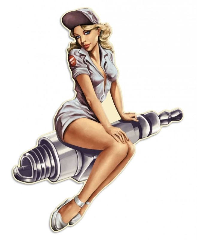 garage bougie avec pin&#39;up
