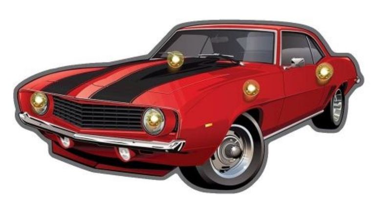 garage voiture camaro rouge