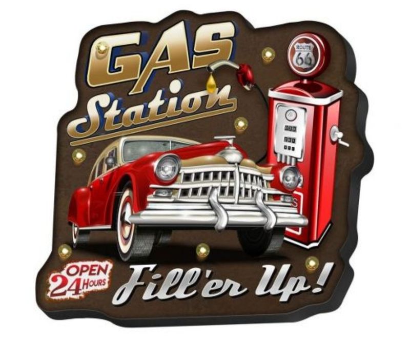 garage voiture buick gas station