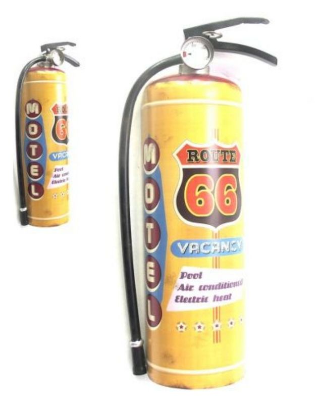 Extincteur jaune déco RT66 motel