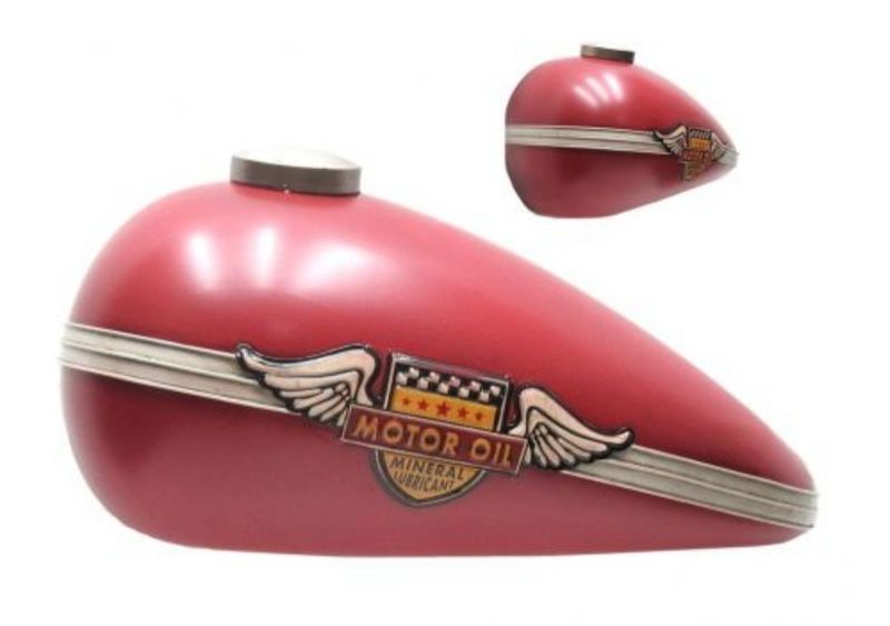 Réservoir moto rouge
