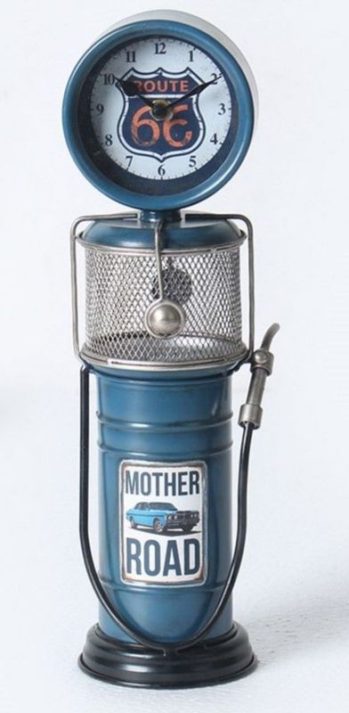 Pompe horloge et tirelire mother road