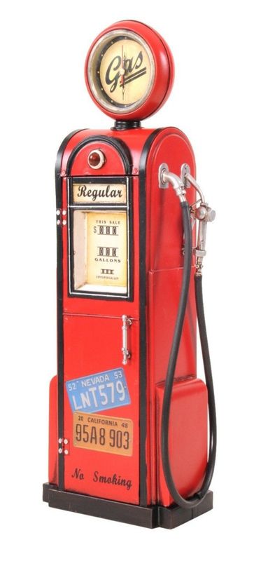 Pompe gas horloge et tirelire