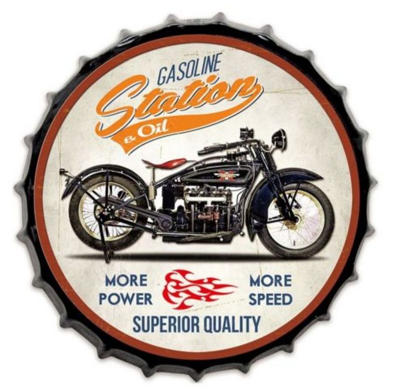 Capsule garage moto gasoline station oil (harley davidson)