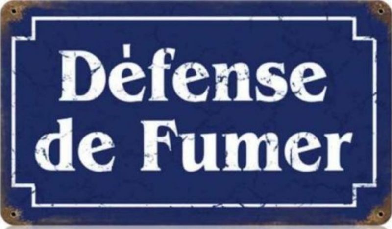 défense de fumer