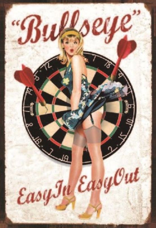 pin&#39;up jeux de fléchettes bulleseye