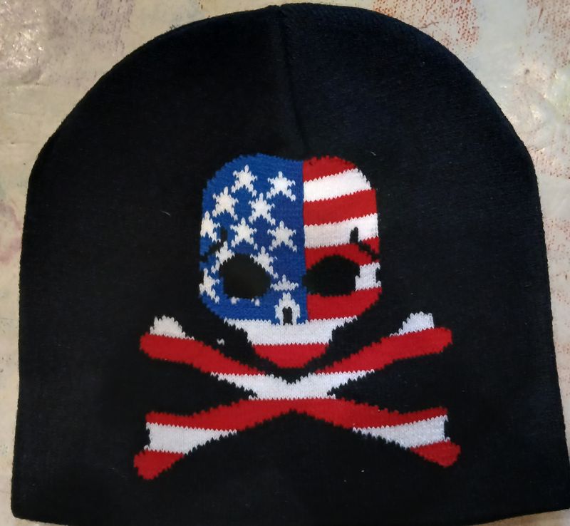 Bonnet tête de mort usa