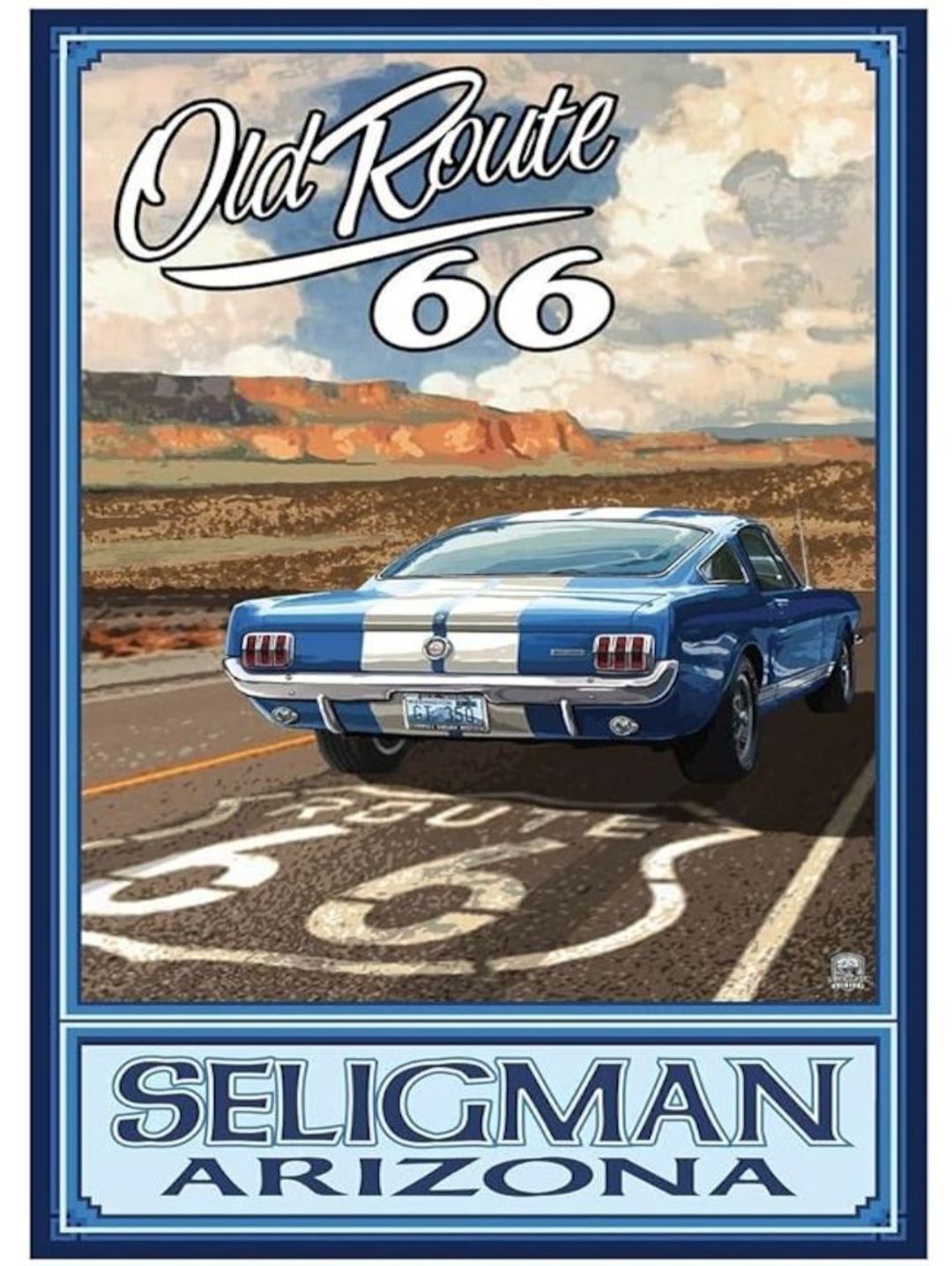 Mustang bleu Arizona