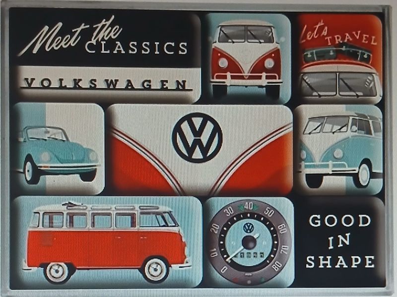 Boîte de 9 aimants vw
