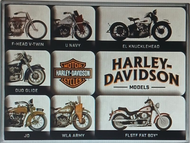 Boîte de 9 aimants harley-Davidson